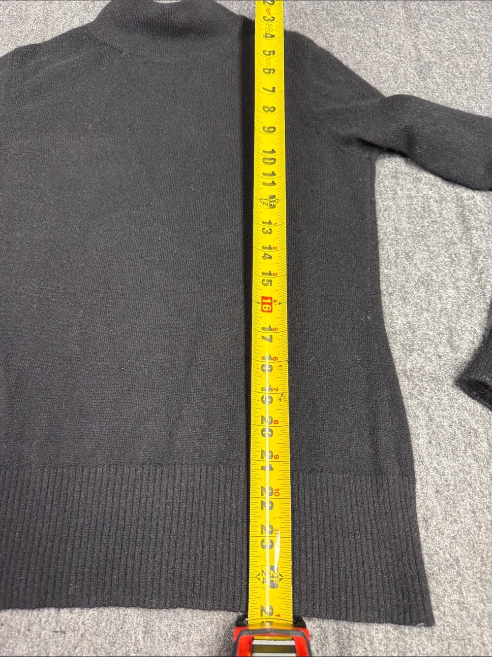 Preston & York Black Mock Neck Sweater 100% Cashmere - Picture 5 of 6